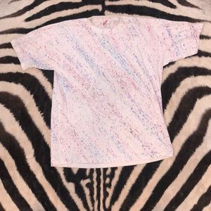 Paint splatter looking T shirt. not actually paint